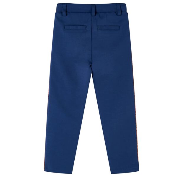 Pantalons pour enfants avec cordon de serrage bleu marine 92