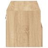 vidaXL Meuble TV mural chêne sonoma 80x30x30 cm bois d'ingénierie