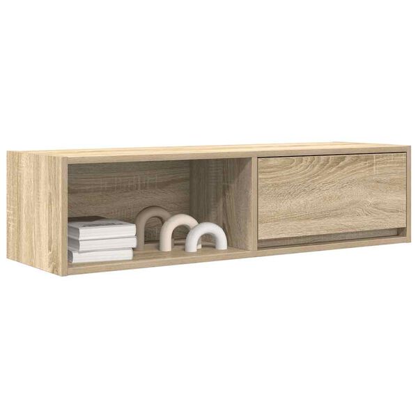 vidaXL Meubles TV 2 pcs ch&ecirc;ne sonoma 100x31x25,5 cm bois d'ing&eacute;nierie