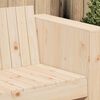 vidaXL Canapé de jardin Marron 134 x 60 x 62 cm Pin massif