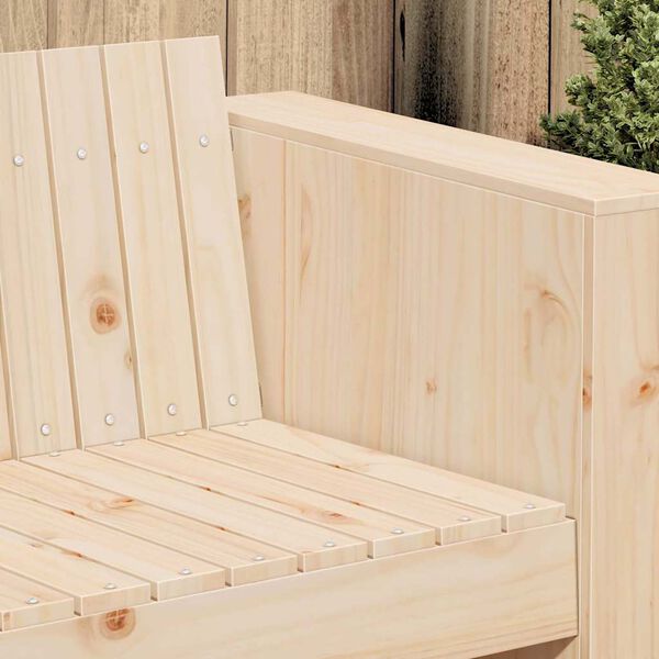 vidaXL Canapé de jardin Marron 134 x 60 x 62 cm Pin massif