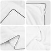 vidaXL Duvet d'hiver avec oreiller 2 pcs Blanc Plume de canard