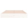 vidaXL Cadre de lit sans matelas blanc bois massif 150x200 cm