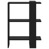 vidaXL &Eacute;tag&egrave;re Ch&ecirc;ne noir 52 x 25 x 71,5 cm Bois d'ing&eacute;nierie