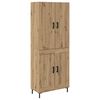 vidaXL Haut Armoire Montage mural Ch&ecirc;ne artisanal 69,5 x 34 x 180 cm