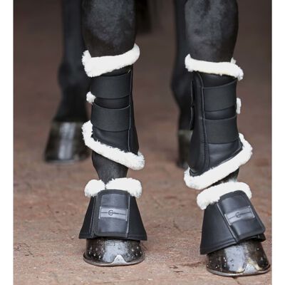 Covalliero Bottes à clochettes Pelisa pour poney Noir S