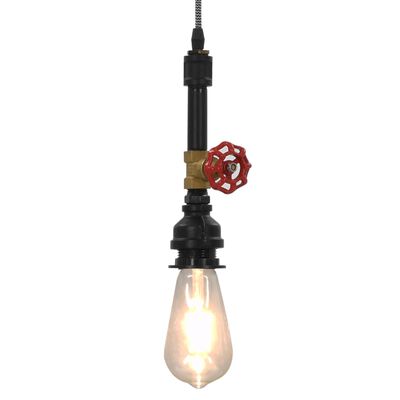 vidaXL Lampe suspendue Design de robinet Noir E27