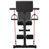 vidaXL Banc de musculation Noir 132 x 54 x 100 cm Acier