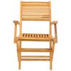 vidaXL Chaises de jardin pliantes lot de 2 55x62x90cm bois massif teck