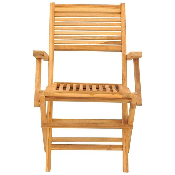 vidaXL Chaises de jardin pliantes lot de 2 55x62x90cm bois massif teck