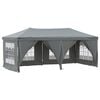vidaXL Tente de r&eacute;ception pliable avec parois Anthracite 3x6 m