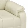 vidaXL Fauteuil de massage Crème Similicuir