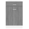 vidaXL Armoire à tiroirs inférieure "Lyon" Gris Sonoma 50 x 46 x 81,5 cm Bois d'ingénierie
