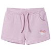 vidaXL Short pour enfants avec cordon de serrage lilas m&eacute;lang&eacute; 116