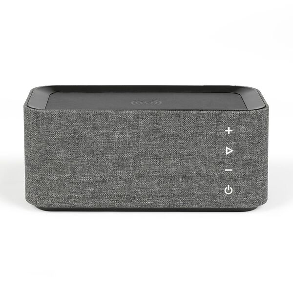 Livoo Haut-parleur et chargeur &agrave; induction rapide 10 W Noir