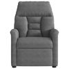 vidaXL Fauteuil inclinable gris fonc&eacute; tissu microfibre