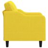 vidaXL Fauteuil Jaune clair 60 cm Tissu