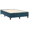 vidaXL Sommier &agrave; lattes de lit matelas et LED Bleu fonc&eacute; 120x200 cm