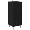 vidaXL Haut Armoire Ch&ecirc;ne noir 69,5 x 34 x 180 cm Bois d'ing&eacute;nierie