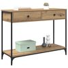 vidaXL Table console avec tiroir Ch&ecirc;ne artisanal 100 x 34,5 x 75 cm