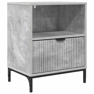 vidaXL Cabinet de chevet Gris b&eacute;ton 49 x 36 x 61 cm Bois d'ing&eacute;nierie