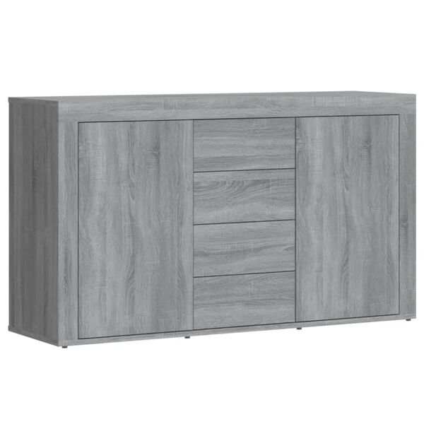 vidaXL Buffet Sonoma gris 120x36x69 cm Bois d'ing&eacute;nierie