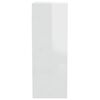 vidaXL Armoire murale Blanc brillant 34,5x32,5x90 cm Bois d'ing&eacute;nierie