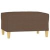 vidaXL Repose-pied Marron 70x55x41 cm Tissu