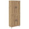 vidaXL Haut Armoire Ch&ecirc;ne artisanal 69,5 x 34 x 180 cm