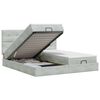vidaXL Lit ottoman avec matelas 2 pc Gris clair Velours