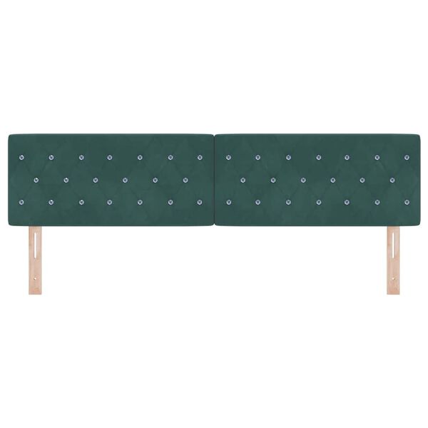 vidaXL T&ecirc;te de lit avec t&ecirc;te de lit Vert fonc&eacute; 180 cm Cuir synth&eacute;tique