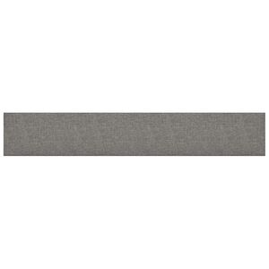 vidaXL T&ecirc;te de lit murale 12 pc 90 x 15 cm Gris clair tissu