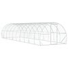 vidaXL Poulailler Argent&eacute; 1000 x 300 x 200 cm Acier galvanis&eacute;