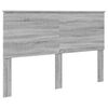 vidaXL Cadre de lit Gris Sonoma 150 x 200 cm Bois de pin massif