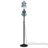 vidaXL Lampadaire 25 W bleu d&eacute;lav&eacute; 25x25x90/140 cm E27
