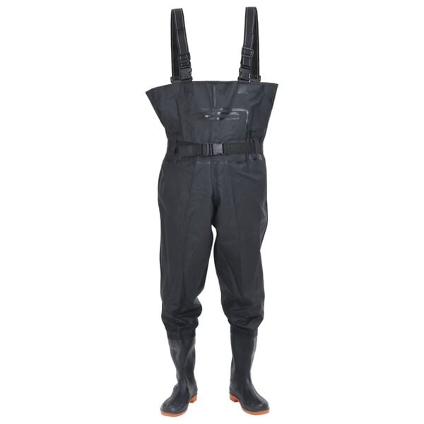 vidaXL Cuissardes avec bottes et ceinture noir taille 41