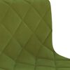 vidaXL Chaises pivotantes &agrave; manger lot de 4 vert clair velours