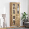 vidaXL Haut Armoire avec tiroir Ch&ecirc;ne artisanal 69,5 x 34 x 180 cm
