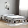 vidaXL Cadre de lit sans matelas gris b&eacute;ton 120x200 cm