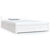 vidaXL Cadre de lit sans matelas avec tiroirs blanc
