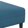 vidaXL Canap&eacute; 3 pcs Bleu 250 x 188 x 76 cm Velours