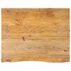 vidaXL Dessus de table &agrave; bord vivant 90x80x3,8 cm bois massif manguier