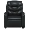 vidaXL Fauteuil inclinable en similicuir noir