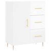 vidaXL Buffet Blanc brillant 69,5x34x90 cm Bois d'ingénierie