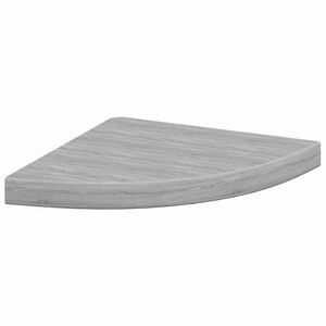 vidaXL &Eacute;tag&egrave;re d'angle murale Gris b&eacute;ton 35x35x3,8 cm MDF