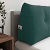 vidaXL Coussin de Dos Vert fonc&eacute; 200 x 24 x 50 cm tissu