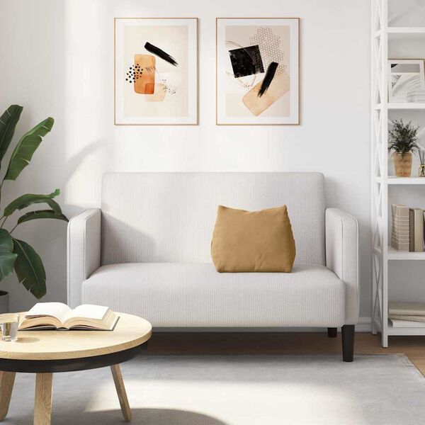 vidaXL Coussin de Dos Marron 45 x 20 x 35 cm Tissu en velours c&ocirc;tel&eacute;