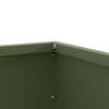 vidaXL Bordure de Pelouse Vert olive 60 x 60 x 13 cm Acier