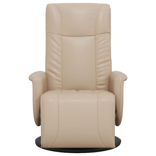 vidaXL Fauteuil inclinable avec repose-pieds cappuccino similicuir