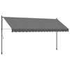 vidaXL Auvent r&eacute;tractable anthracite 400x150 m tissu et acier